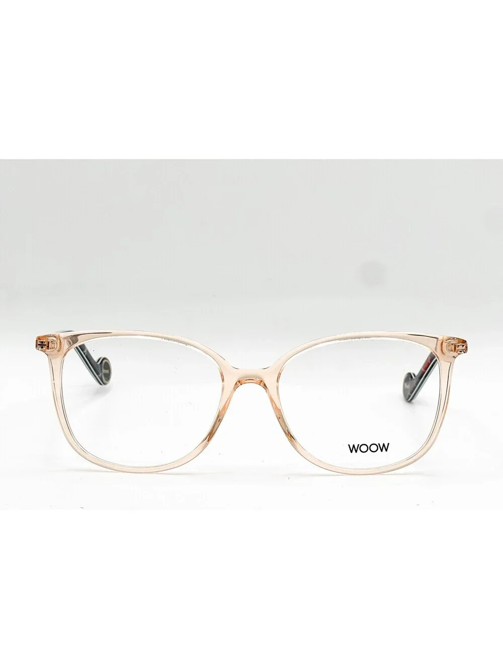 Woow Wool Street 2 2029 Jm Soft Peach Crystal Authentic Eyeglasses 54-16-144